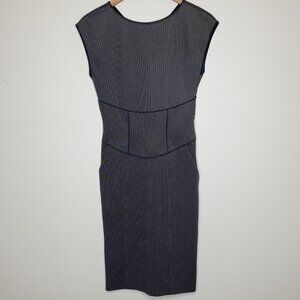 Giorgio Armani Fitted Textured Midi Dress, sz 38